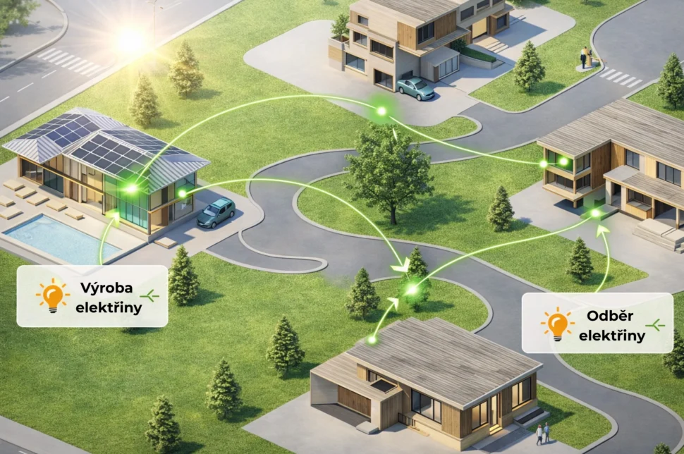Sdílení elektřiny v domech